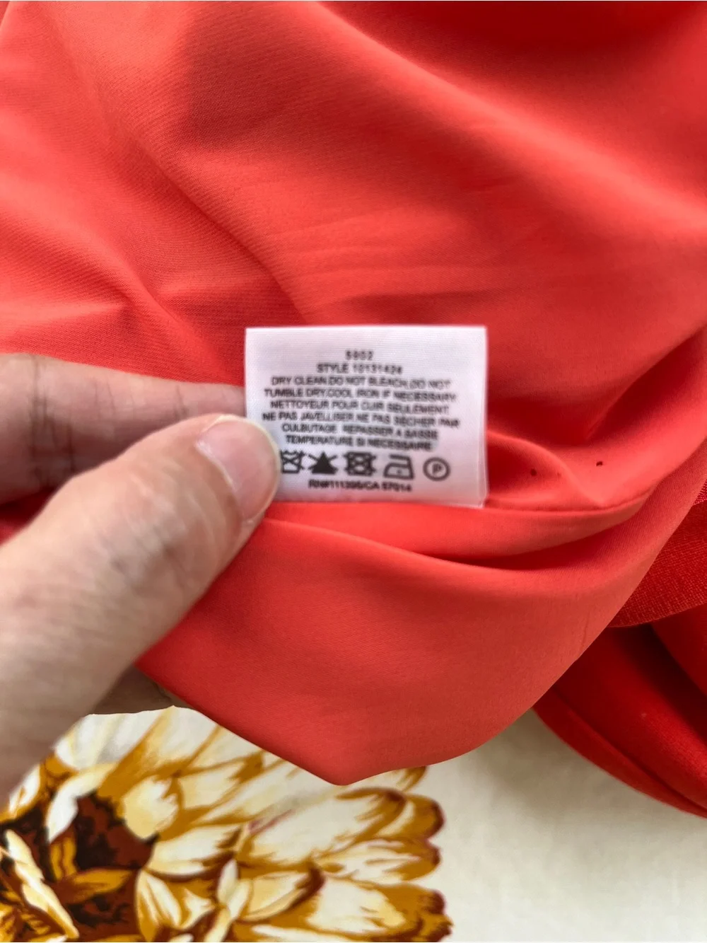 Tory Burch Bright Orange Sleeveless Zip-Front Midi Dress with pockets.
